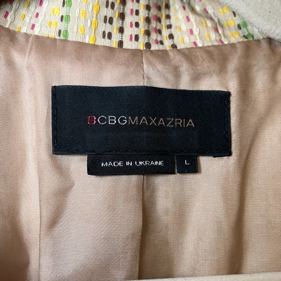 BCBG MAXAZRIA Stitched Blazer Jacket Size L - Picture 2 of 3